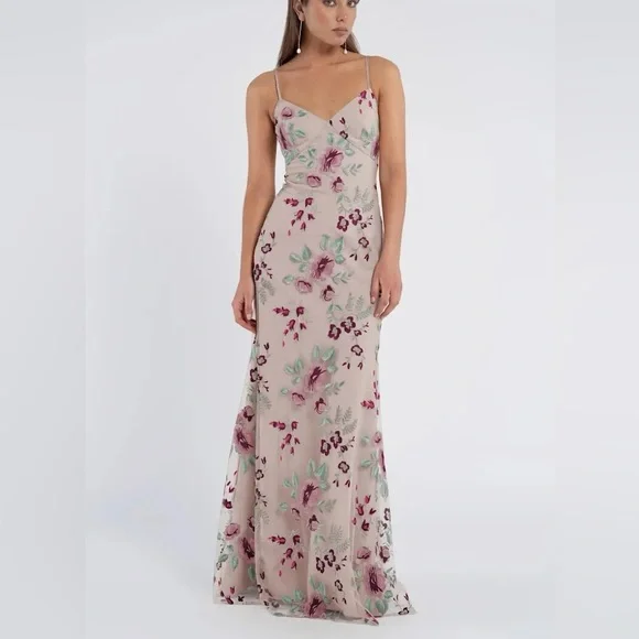 Jenny Yoo Collection Berry Vintage Iris Julianna Embroidered Gown size 4 Dresses Jenny Yoo Collection Berry Vintage Iris Julianna Embroidered Gown size 4 Dresses